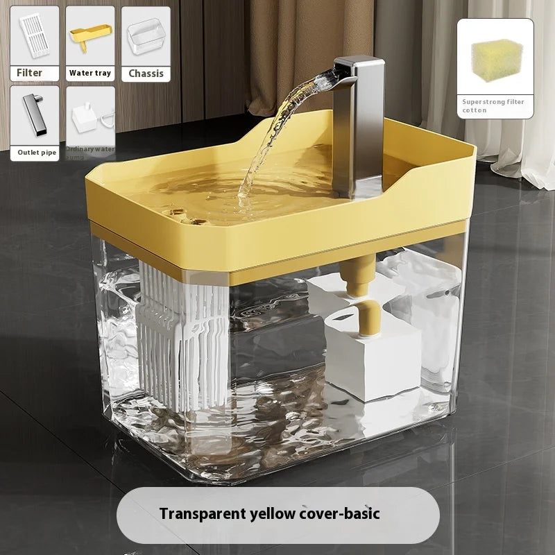 USB Automatic Water Drinking Fountain Dispenser live water circulation Cat Water Bowl Removable with Pump Water Filter Silent
