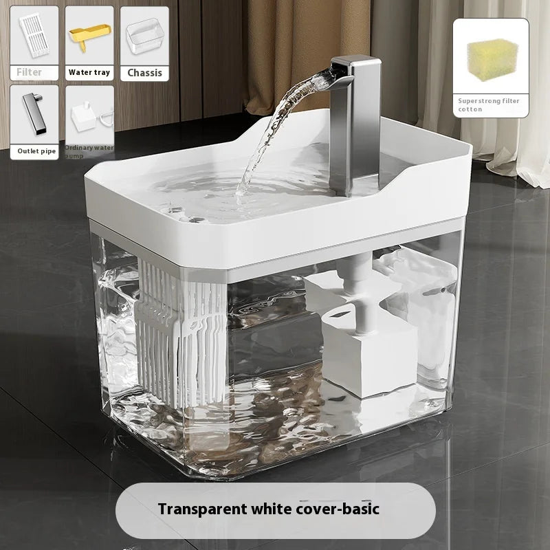 USB Automatic Water Drinking Fountain Dispenser live water circulation Cat Water Bowl Removable with Pump Water Filter Silent