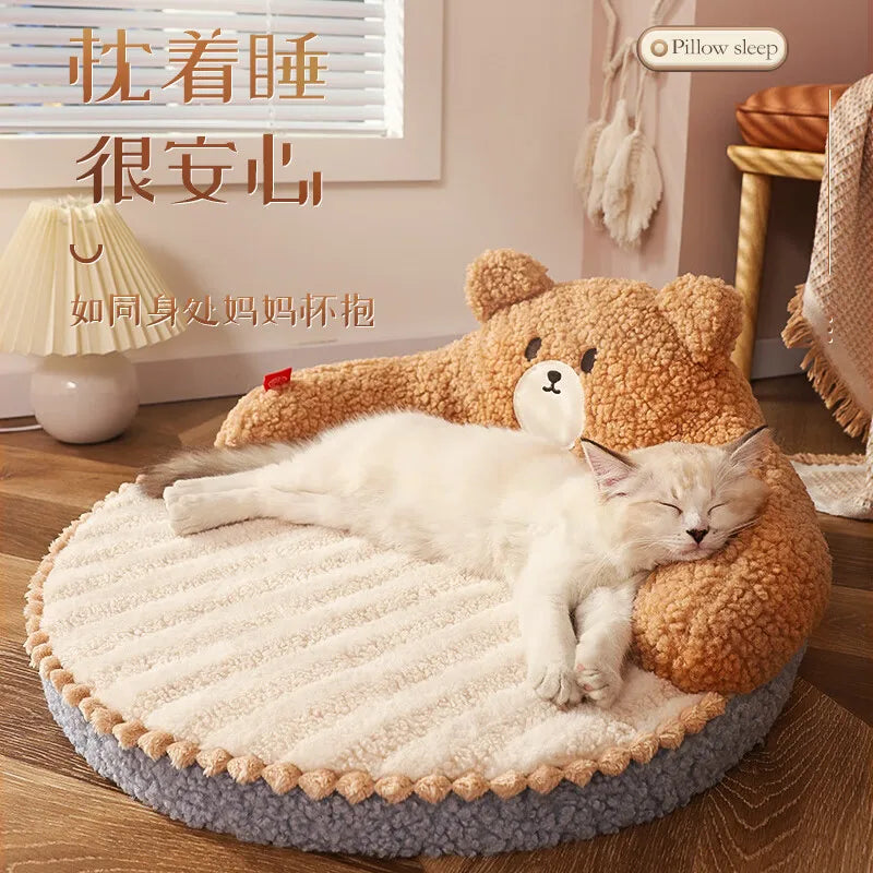 Cat Nest Four Seasons General Cat Bed Winter Pet Bed Cat Sleep Litter Kittens Supplies Winter Warm Cats Mat