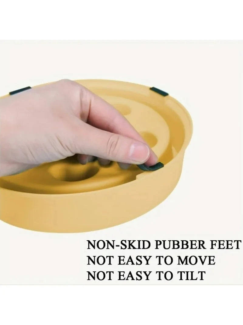 Non-Slip Slow Feeder Bowl for Dogs & Cats – Prevents Choking & Promotes Healthy Eating