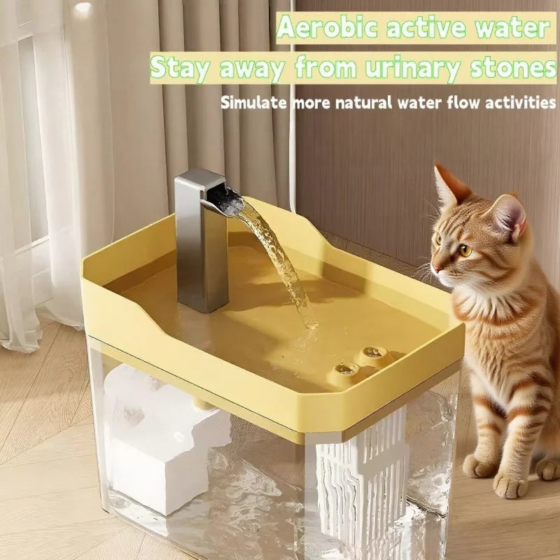 1.5L Pet Cat Water Fountain Automatic Circulating Drinking Dispenser with USB Filter Live Water Circulation Cat Accessories