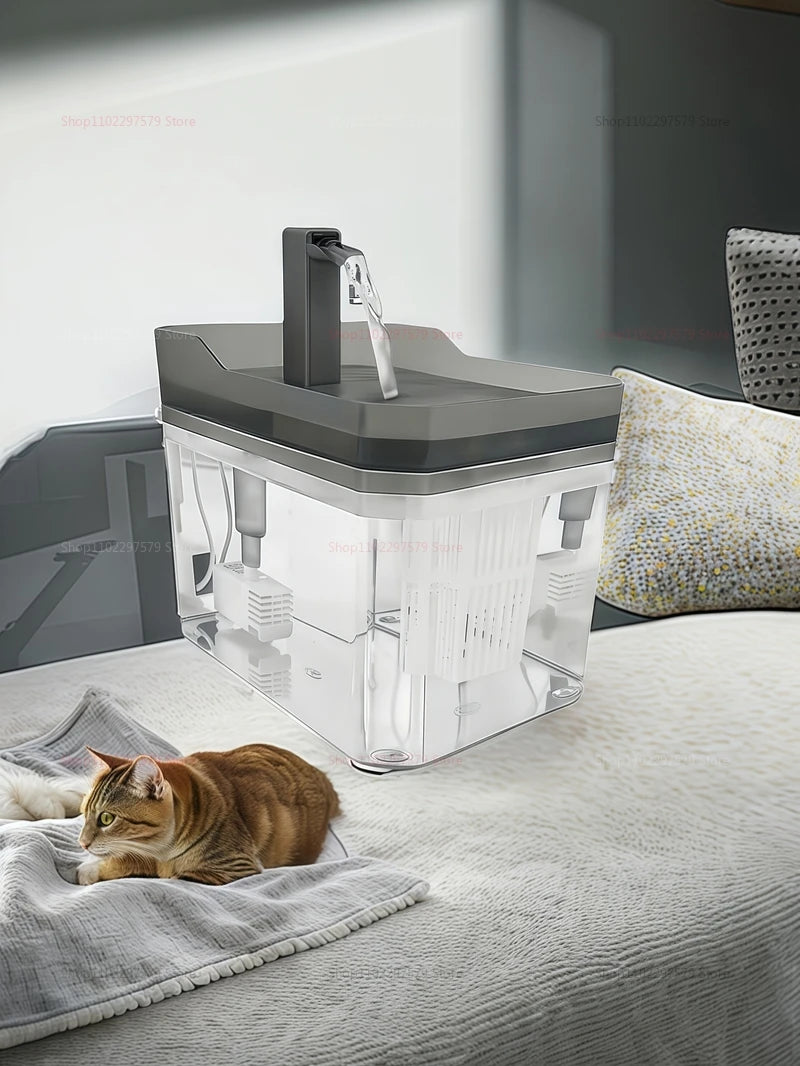 1.5L Pet Cat Water Fountain Automatic Circulating Drinking Dispenser with USB Filter Live Water Circulation Cat Accessories