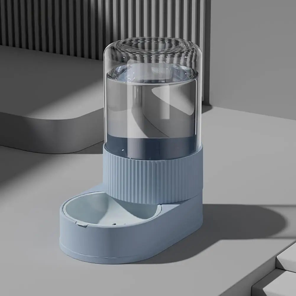Automatic Cat Feeder Automatic Pet Feeder Water Dispenser Set for Cats Dogs 2-in-1 Food Bowl with Stainless Steel Insert