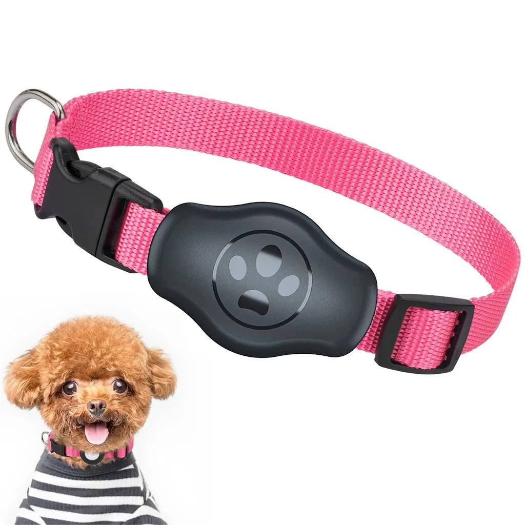 Upgraded AirTag Dog Collar, IP68 Waterproof Air Tag Holder, Reflective, Ultra-Durable, Comfortable for Small Medium Large Pet