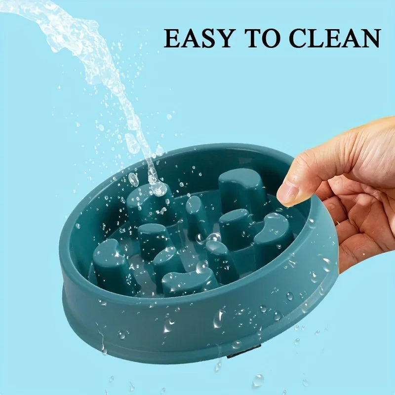 Non-Slip Slow Feeder Bowl for Dogs & Cats – Prevents Choking & Promotes Healthy Eating