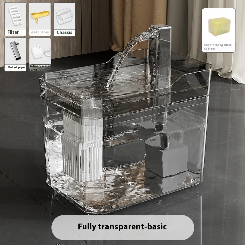 USB Automatic Water Drinking Fountain Dispenser live water circulation Cat Water Bowl Removable with Pump Water Filter Silent