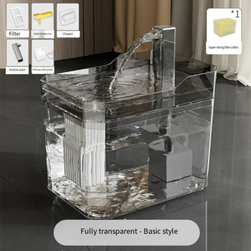 1.5L Pet Cat Water Fountain Automatic Circulating Drinking Dispenser with USB Filter Live Water  Circulation Cat Accessories