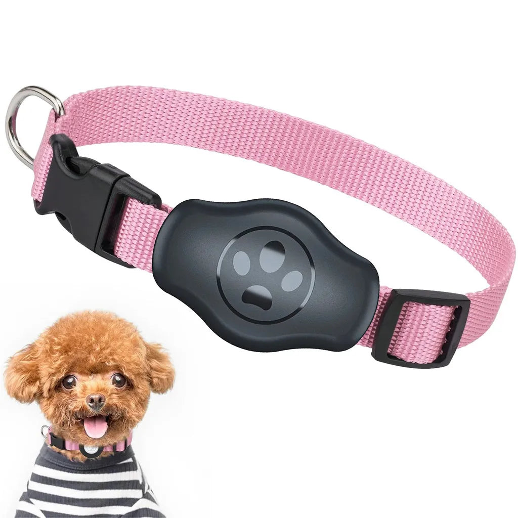 Upgraded AirTag Dog Collar, IP68 Waterproof Air Tag Holder, Reflective, Ultra-Durable, Comfortable for Small Medium Large Pet