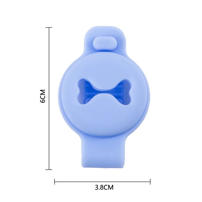 Airtag Dog Collar Holder Silicone Appl Air Tag Protective Cover Case Suitable For Cat And Pet Harness Ring