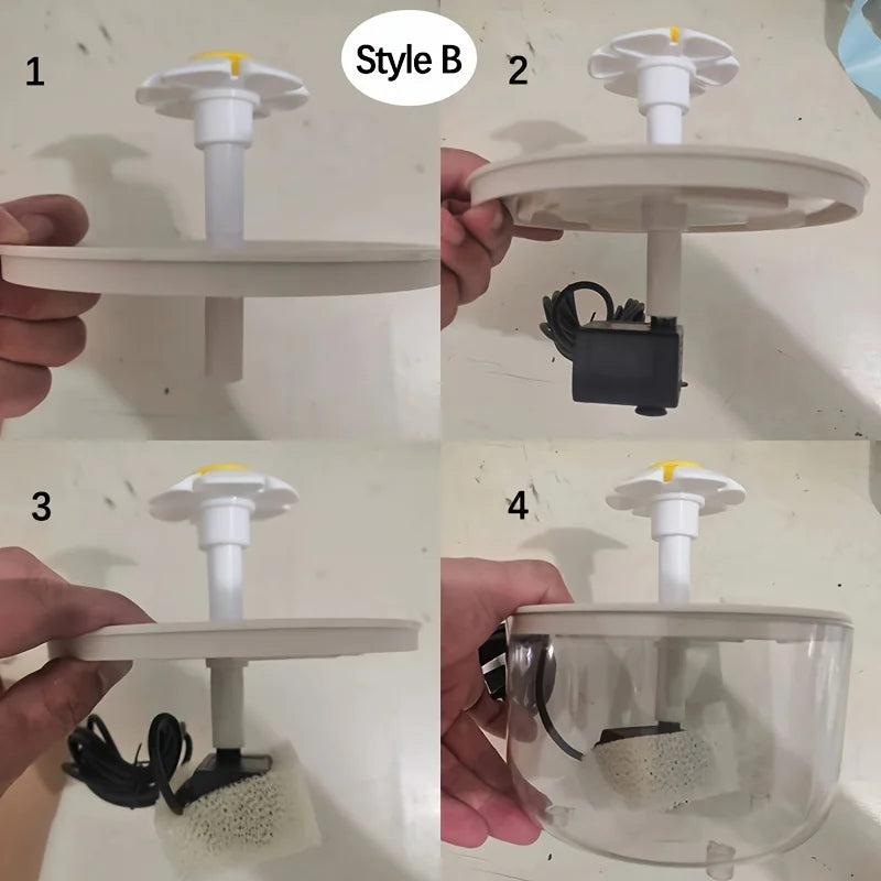 Pets Water Fountain Auto Filter USB Electric Mute Cat Drinker Bowl 1500mL Recirculate Filtring Drinker for Cats Water Dispenser