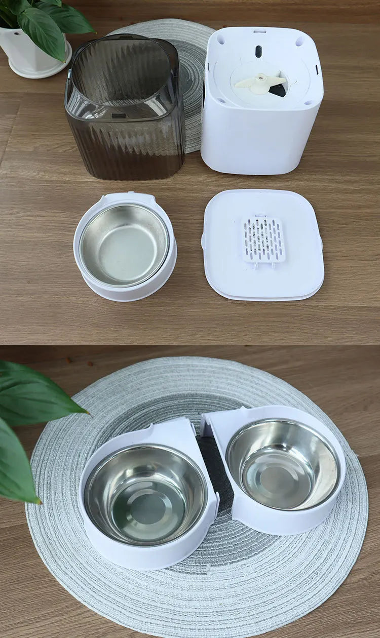 5L Automatic Feeder Cats WiFi with Camera HD Smart Interactive Pet Food Dispenser Timer Stainless Steel Bowl Auto Dog Feeder