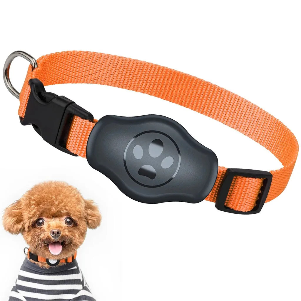 Upgraded AirTag Dog Collar, IP68 Waterproof Air Tag Holder, Reflective, Ultra-Durable, Comfortable for Small Medium Large Pet