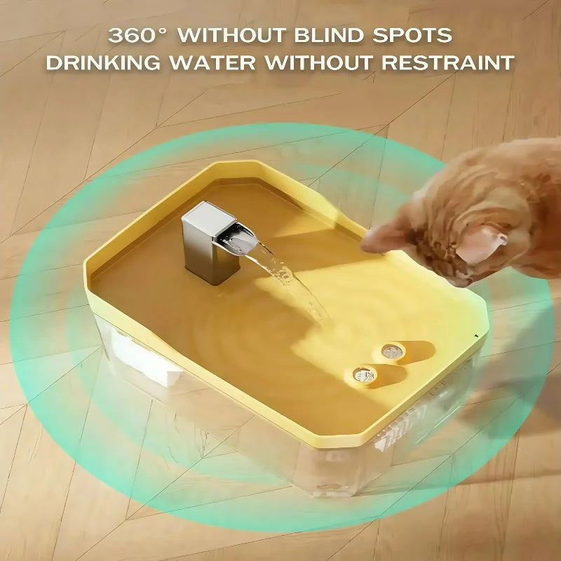 1.5L Cat Water Fountain Auto Filter USB Pet Drinking Dispenser Live Water Circulation Eco-Friendly Quiet for Cats and Small Dogs