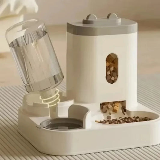 Automatic Pet Feeder with Water Fountain Dog Cat Food Bowl Dispenser Large Capacity Smart Storage Container for Pet Accessories