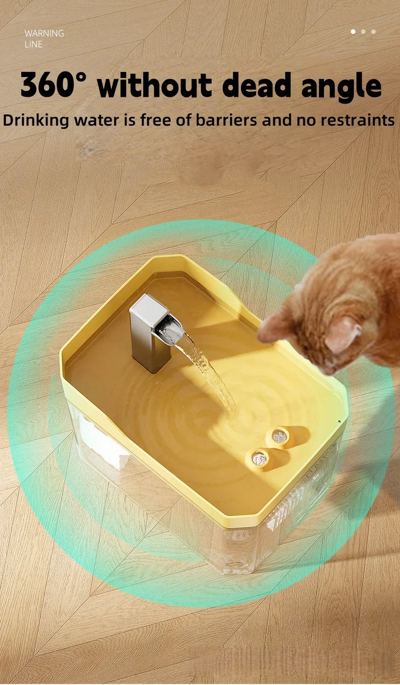 1.5L Pet Cat Water Fountain Automatic Circulating Drinking Dispenser with USB Filter Live Water  Circulation Cat Accessories